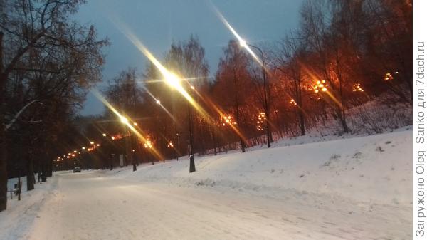 Набережная Москва-реки. Вода в 20 метрах слева