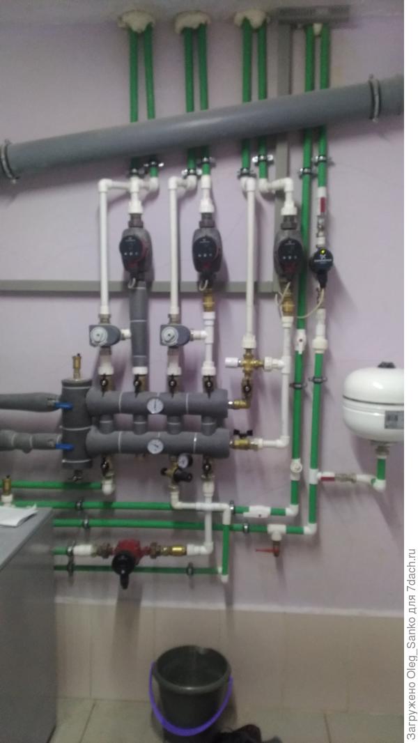 Обвязка расположена в подвале