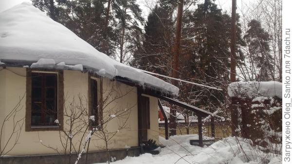 Вид на патио при нулевой температуре