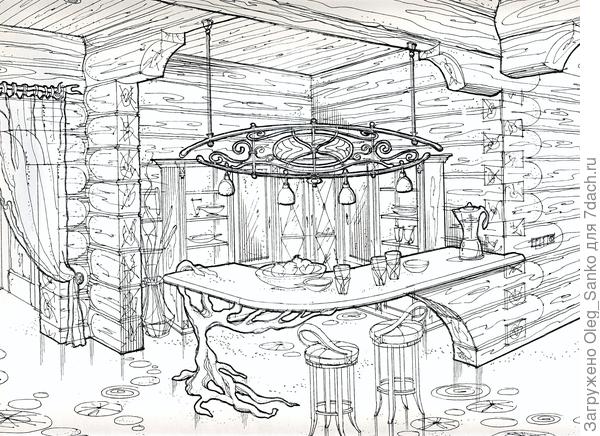 Этот эскиз был выполнен в компании В.В. Сургучева