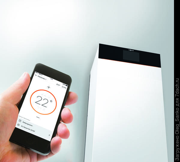 Общий вид котла Vitodens 200 с пультом управления