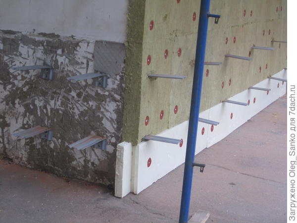 Утепление вертикальной стены