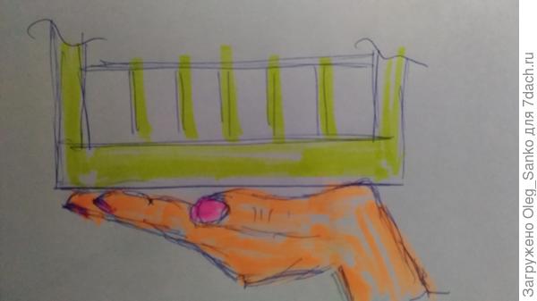 Вариант дизайна поддержания балкона