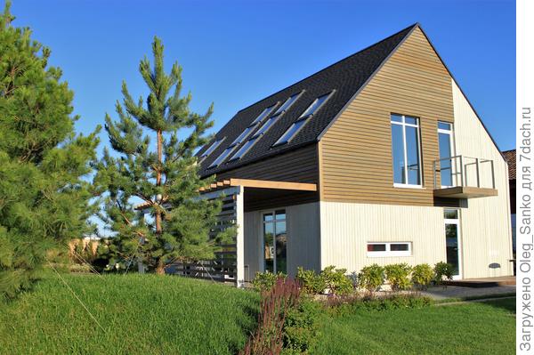 Каркасный дом выполнен из материалов компании Технониколь