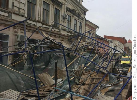 Неверный монтаж лесов