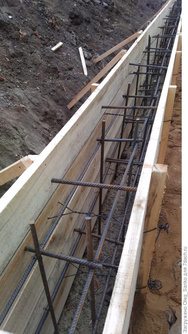 Подготовка к бетонированию конструкции