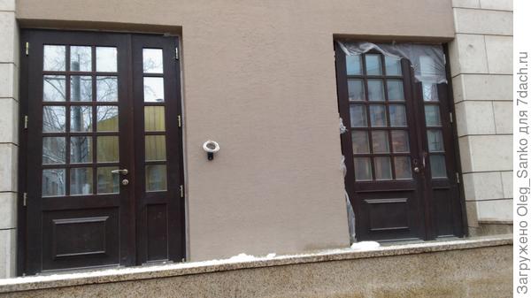 Утепленный фрагмент фасада