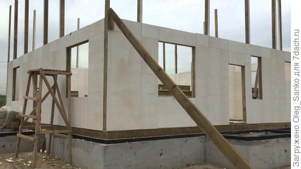 Монтаж одноэтажного дома