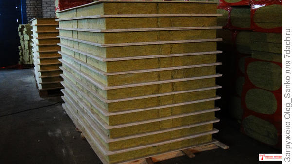 Панели с минераловатным утеплителем