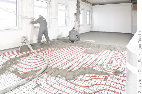 Заливка стяжки