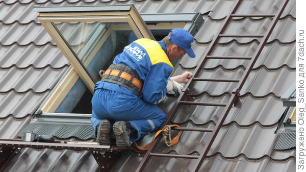 Монтаж металлочерепицы