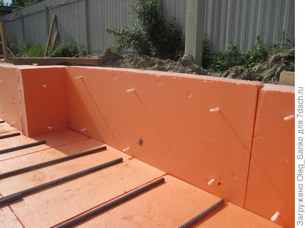 Боковая теплоизоляционная опалубка