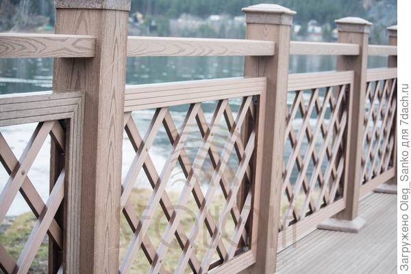 Решетчатое заполнение под перилами