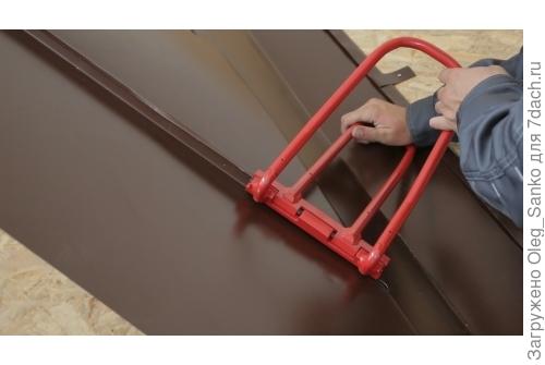 Рабочая рамка для формирования фальца