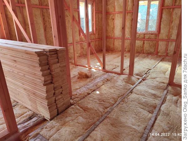 Укладка теплоизоляции по полу