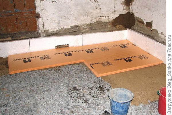 Укладка плит пеноплэкса