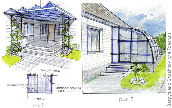 навес и терраса