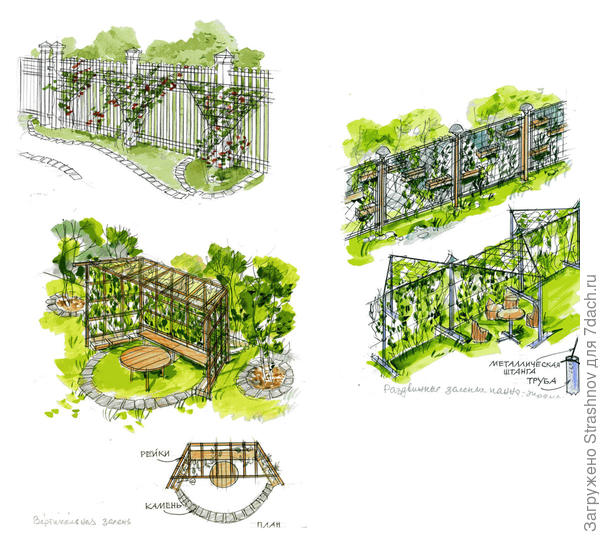 декорация забора