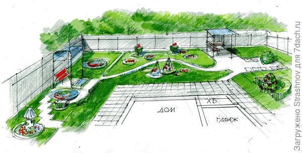 планировка участка