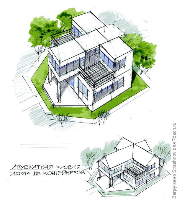 вариант композиции контейнеров