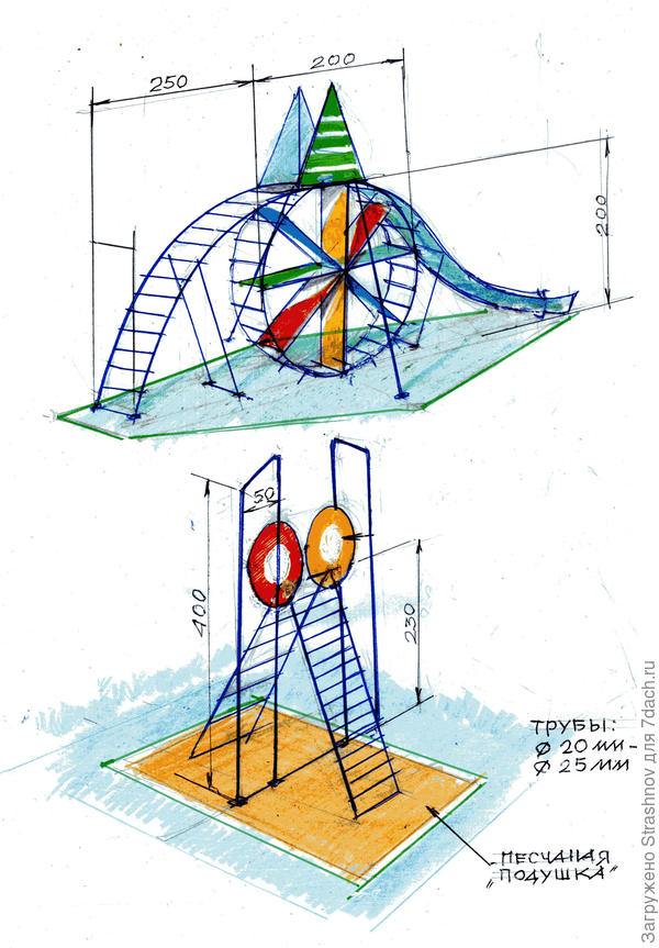 вторая идея для детской/спортивной площадки