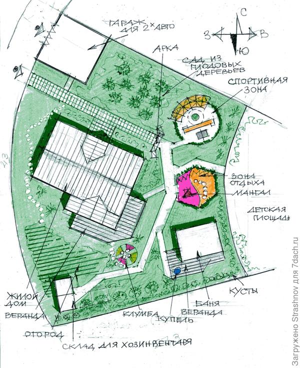 эскизный вариант планировки