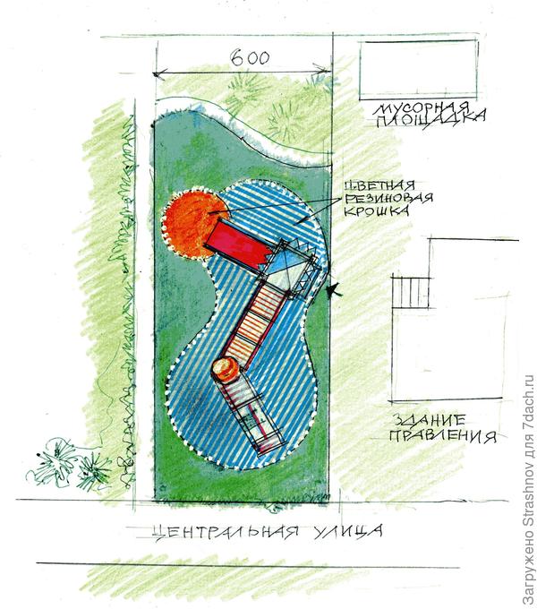 план детской площадки