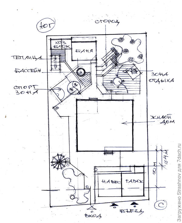 эскиз планировки участка