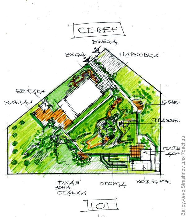 эскиз планировки эскизу сложной геометрии