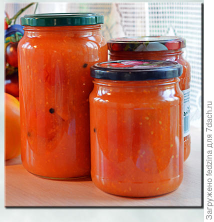 Томаты в оранжевом соке