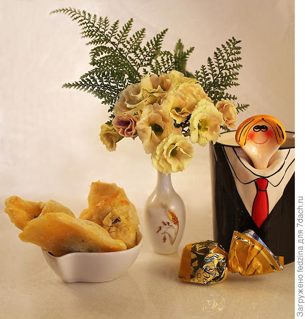 Зимний букетик с примулами