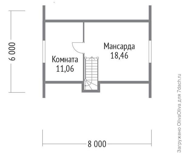 План мансарды