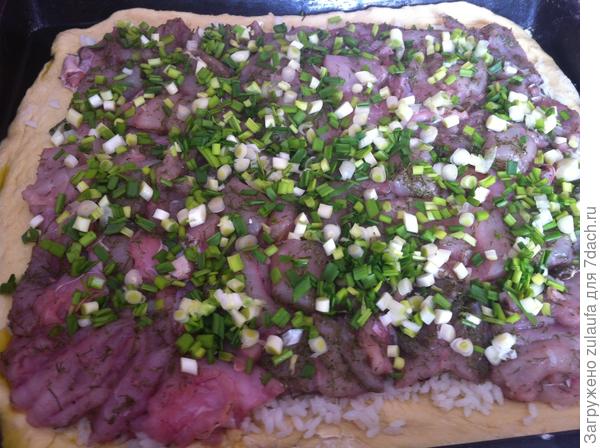 пирог в открытом виде