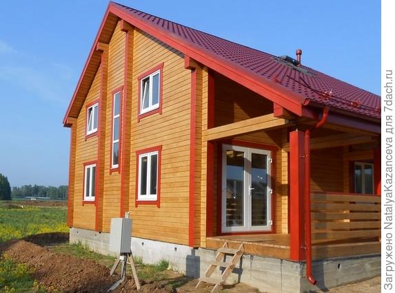 Обработка деревянного дома