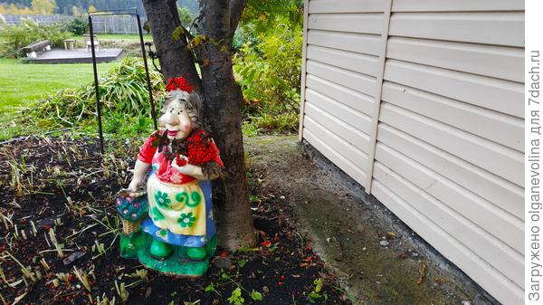 Моя хозяюшка помогает приготовить сад к зиме