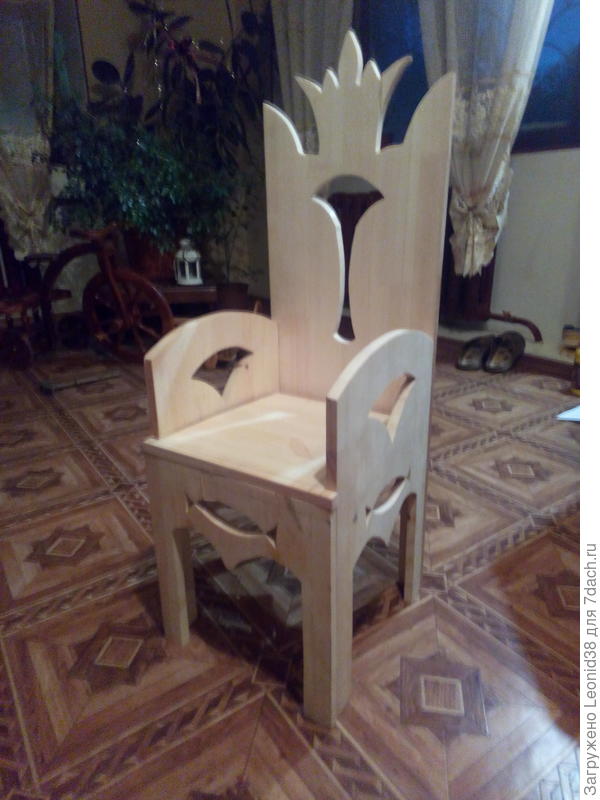 последняя работа, стульчик для внучки