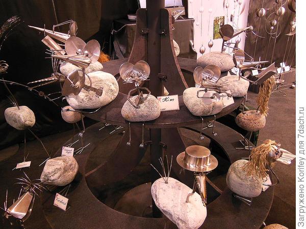 Разные забавные поделки из природного камня и отходов из нержавеющей стали