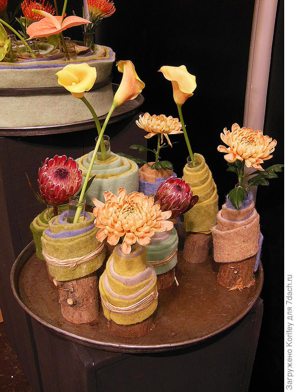 Или вот так, поставив их на небольшие чурбачки