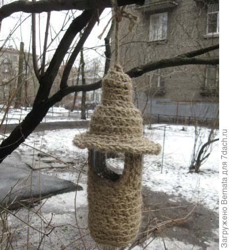 Оплетенная веревкой бутылка-фото с просторов интернета