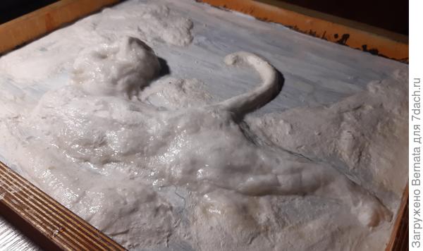 Слои ваты потихоньку растут...