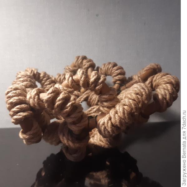 Вот такая чаша из колец и верёвки