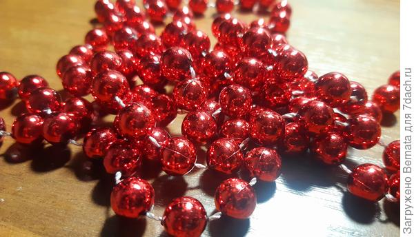 Нитка ёлочных бус
