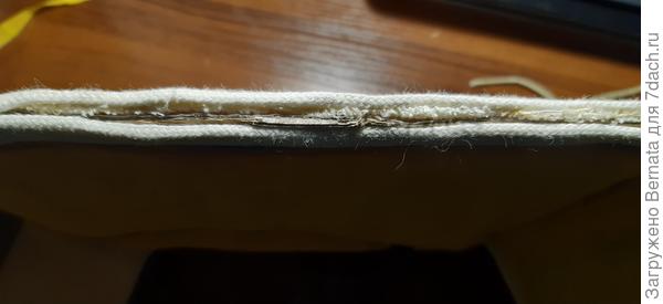 На срезах видно картон