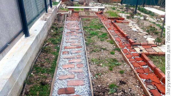 Февраль 2022 года - проходы между грядками стали удобнее