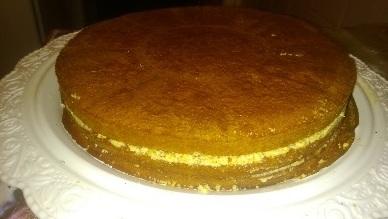 3 коржа, соединенные вместе