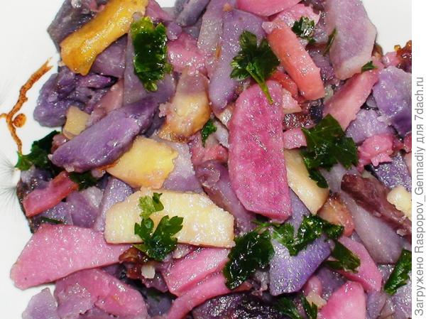 цветной картофель