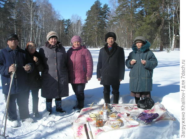 Проводы зимы в зимнем лесу.  (Инициаторы работники дома культуры села)