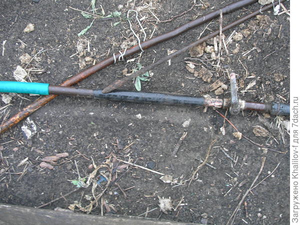 Вот такие краны везде. Они указаны крестиками.