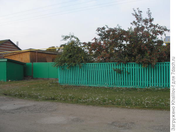 Мой забор которым огорожен палисад