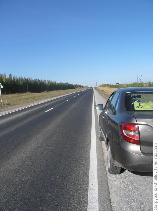 Вот дорога г. Бугульма- с. Зелёная роща, по которой я ездию на своей Гранте.